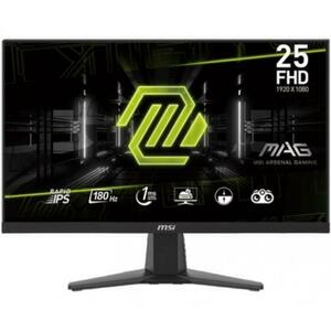 Monitor Gaming Rapid IPS LED MSI MAG 24.5inch 256F, Full HD (1920 x 1080), HDMI, DisplayPort, 180 Hz, 1 ms (Negru) imagine