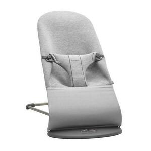 Balansoar BabyBjorn Bliss Light Grey 3D Jersey, cu bara de jucarii imagine