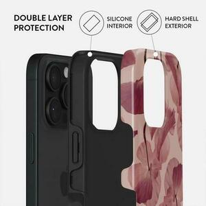 Husa Dual Layer Tender Kiss Burga pentru iPhone 16 Pro, Roz imagine