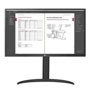 Monitor IPS LED LG 27inch 27BP55U-B, UHD (3840 x 2160), HDMI, DisplayPort, Pivot (Negru) imagine