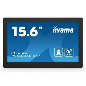 Monitor IPS LED Iiyama 15.6inch TW1623AS-B1P, Full HD (1920 x 1080), HDMI, Touchscreen, Boxe (Negru) imagine