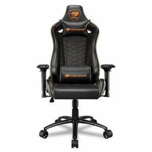 Scaun gaming Cougar Outrider S, reglabil, Negru/Portocaliu imagine