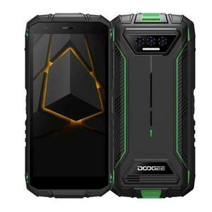 Telefon Mobil Doogee S41T, Procesor Unisoc T606 Octa Core, IPS 5.5inch, 4GB RAM, 64GB Flash, Camera 13MP, 4G, Wi-Fi, Dual Sim, Android (Negru/Verde) imagine