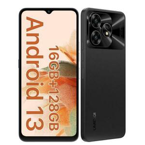 Telefon Mobil Umidigi A15C, Procesor Unisoc T606 Octa Core, IPS 6.7inch, 8GB RAM, 128GB Flash, Camera Tripla 48 + 8 + 5 MP, Wi-Fi, 4G, Dual Sim, Android (Negru) imagine