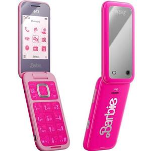 Telefon Mobil HMD Barbie, Ecran 2.8inch, 64MB RAM, 128MB Flash, Camera 0.3 MP, 4G, Dual Sim (Roz) imagine