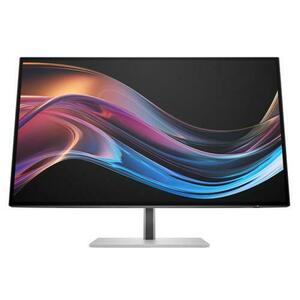 Monitor IPS LED HP 27inch 727pk, UHD (3840 x 2160), HDMI, DisplayPort (Argintiu) imagine