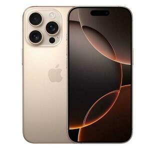 Telefon Mobil Apple iPhone 16 Pro, LTPO Super Retina XDR OLED 6.3inch, 128GB Flash, Camera Tripla 48 + 12 + 48 MP, Wi-Fi, 5G, iOS (Auriu) imagine