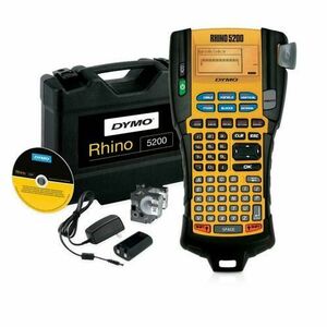 Aparat de etichetare Dymo Rhino 5200 S0841400, Tastatura ABC, Ecran LCD (Negru/Portocaliu) imagine