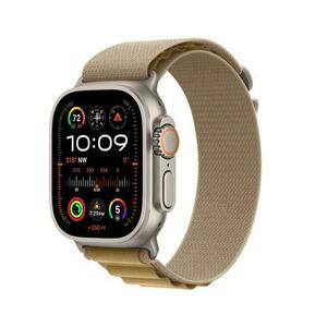 Smartwatch Apple Watch Ultra 2 GPS + Cellular, 49mm Titanium Case with Tan Alpine Loop, Medium (Crem) imagine