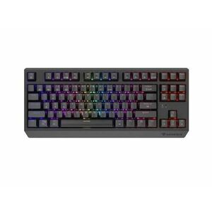 Tastatura Gaming Mecanica Wireless Genesis Thor 230 TKL, Iluminare RGB, Switch-uri Outemu Red, Hot-Swap (Negru) imagine