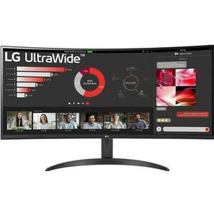 Monitor Gaming VA LED LG 34inch 34WR50QK-B, WQHD (3440 x 1440), HDMI, DisplayPort, Ecran curbat, 100 Hz, 5 ms (Negru) imagine