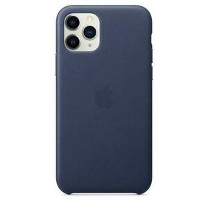 Protectie Spate Apple MWYG2ZM/A pentru Apple iPhone 11 Pro, Piele naturala (Albastru) imagine