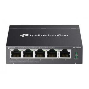 Switch TP-Link Omada DS105GP, 4 porturi, Gigabit, PoE+ imagine