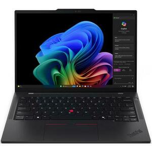 Laptop Lenovo ThinkPad T14s Gen 6 (Procesor Qualcomm Snapdragon X Elite X1E-78-100) 14inch WUXGA Touch, 32GB, 1TB SSD, Qualcomm Adreno Graphics, Win11 Pro, Negru) imagine