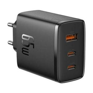 Incarcator de retea Baseus OS-Cube Pro, 2x USB-C + USB, 65W, Negru imagine