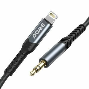 Cablu Audio BWOO BO-AUX068, Lightning - 3.5mm , 1.2m, Negru imagine