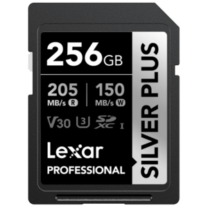 Card de memorie Lexar Professional SILVER Plus 1066x LSDSIPL256G-BNNNG, 256GB, SDXC, UHS-I U3 A2, V30 imagine