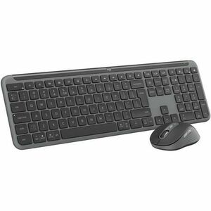 Kit tastatura si mouse Logitech Wireless Signature Slim MK950, 2.4GHz&Bluetooh, Easy-Switch, Flow (Negru) imagine