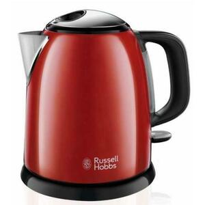 Fierbator apa Russell Hobbs 24992-70 Colours+ Mini, 2400 W, 1 l (Negru/Rosu) imagine