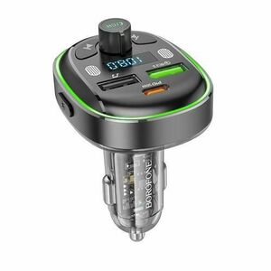 Modulator FM Bluetooth Borofone BC47, 2 x USB-A, 1 x USB-C imagine