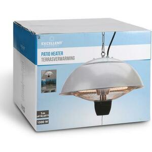 Incalzitor electric cu halogen pentru terasa 1500 W EL4000030, putere 1500 W, halogen, include lant 1 m, prindere de tavan imagine