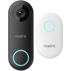 Camera de supraveghere cu fir Reolink D340P 5MP PoE, diagonala de 180°, detectare persoane/pachet, audio bidirectional, stocare locala, functioneaza cu NVR-uri Reolink (Negru) imagine