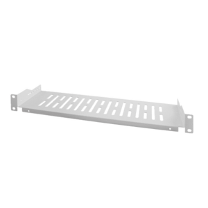 Raft fix Logilink 1U pentru rack 19 inch SF1C25G, adancime 152mm, sarcina maxima 5Kg, vopsea antistatic, otel 1.5mm, Gri imagine