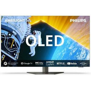 Televizor OLED Philips 165 cm (65inch) 65OLED819/12, Ultra HD 4K, Smart TV, Ambilight, WiFi, CI+ imagine