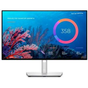 Monitor IPS LED Dell 23.8inch U2422HE, Full HD (1920 x 1080), HDMI, DisplayPort, Pivot (Argintiu) imagine