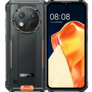 Telefon Mobil Oukitel G1, Unisoc T606 Octa-Core, IPS LCD 6.52inch, 6GB RAM, 256GB Flash, Camera Duala 48 + 2 MP, Wi-Fi, 4G, Dual SIM, Android (Negru/Portocaliu) imagine