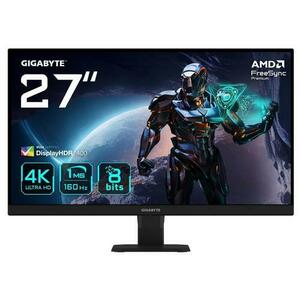 Monitor Gaming IPS LED Gigabyte 27inch GS27U, UHD (3840 x 2160), HDMI, DisplayPort, 160 Hz, 1 ms (Negru) imagine