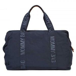 Geanta de infasat Childhome Mommy Bag Signature Urban Dark (Albastru/Gri) imagine