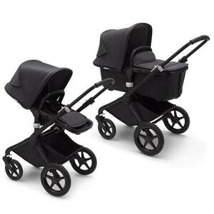 Carucior Bugaboo Fox 2 Mineral 2 in 1, max 22 kg, Cos cumparaturi 38 l (Negru) imagine