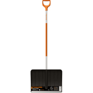 Impingator pentru zapada Fiskars SnowXpert, coada aluminiu cu invelis aderent (Negru/Portocaliu) imagine