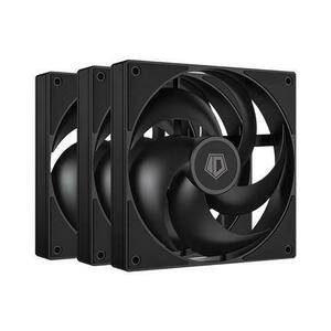 Set 3 ventilatoare ID-Cooling AS-120 K, 120mm, Negru imagine