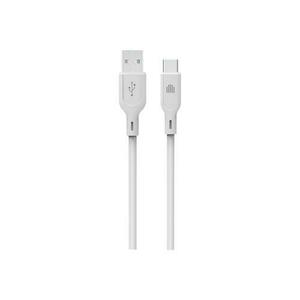 Cablu de date Dviced DV110006, USB-A la USB-C, silicon, 1, 25m (Alb) imagine