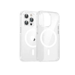 Husa Protectie Spate Dviced DV511004, Magsafe, pentru iPhone 15 Pro (Alb/Transparent) imagine