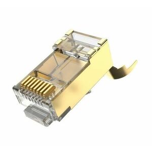 Mufa RJ-45 FTP Vention IDHR0-10, Cat. 8, 10 buc per set (Auriu) imagine