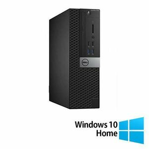 Calculator Sistem PC Refurbished DELL OptiPlex 7040 SFF, Intel Core i3-6100 3.70GHz, 8GB DDR4, 256GB SSD, DVD-ROM + Windows 10 Home imagine