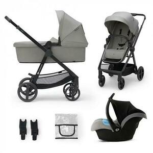 Carucior multifunctional Kinderkraft, 22 kg, Gri/Negru imagine