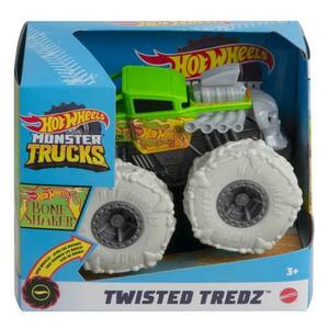 Masinuta Hot Wheels Monster Trucks - Twisted Treadz, Bone Shaker, 1: 43 imagine