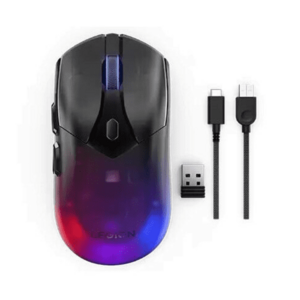 Mouse gaming Lenovo M410, Wireless, USB, iluminare RGB (Negru) imagine