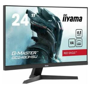 Monitor Gaming VA LED 23.6inch GC2480HSU-B1, Full HD (1920 x 1080), HDMI, DisplayPort, Ecran curbat, Boxe, 180 Hz, 0.5 ms (Negru) imagine