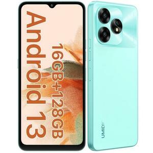 Telefon Mobil Umidigi A15C, Procesor Unisoc T606 Octa Core, IPS 6.7inch, 8GB RAM, 128GB Flash, Camera Tripla 48 + 8 + 5 MP, Wi-Fi, 4G, Dual Sim, Android (Verde) imagine