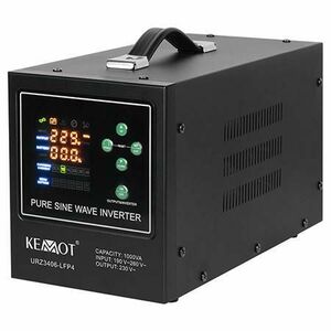 UPS Centrale termice Kemot URZ3406-LFP4, Sinus PUR 1000VA/700W (Negru) imagine