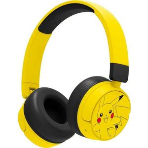 Casti pentru copii Stereo Wireless OTL Technologies POKÉMON PIKACHU, Bluetooth, Autonomie 24 ore (Galben) imagine