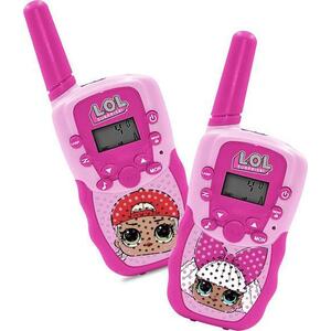 Set walkie talkie pentru copii OTL Technologies L.O.L SURPRISE, Raza 1 km, 16 canale (Roz) imagine