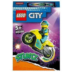 LEGO® City Motocicleta de cascadorie cibernetica 60358 imagine