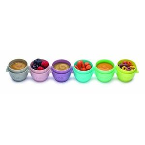 Set 6 recipiente din silicon Melii Snap&Go, 59 ml imagine