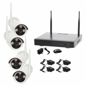 Kit de Supraveghere WIFI 4 Camere Exterior HD 720P WIRELESS imagine